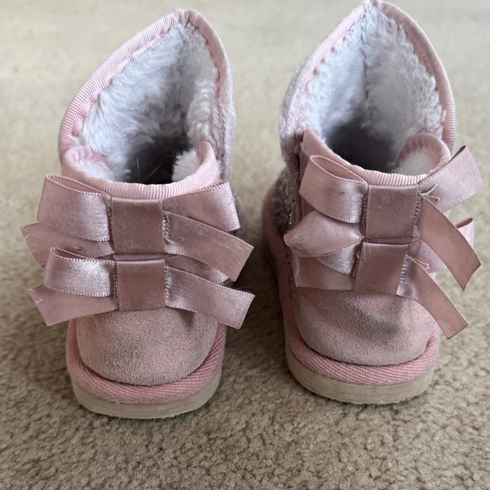 Love & Grow Sparkly Pink Kids Boots 10